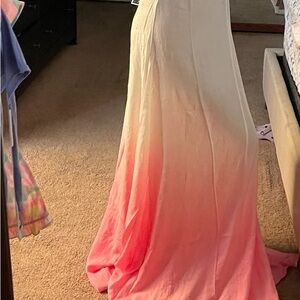 Marshalls Cream Halter Maxi Dress